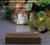 Personalised Parents Photo Memorial Lamp Night Light Condolence Sympathy Gift