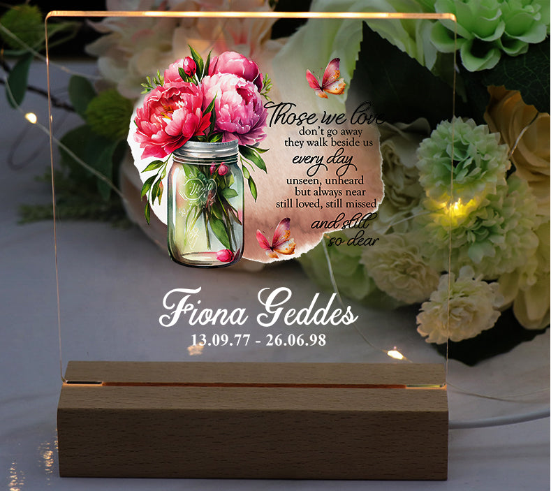 Personalised Memorial Remembrance Lights With Sentiments Personalised Lights ukgiftstoreonline Those We Love