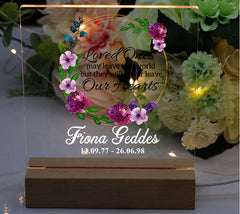 Personalised Memorial Remembrance Lights With Sentiments Personalised Lights ukgiftstoreonline Loved Ones May Leave