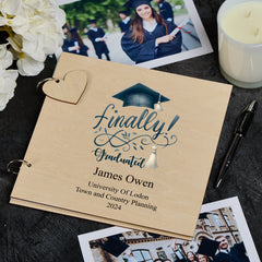 Personalised Graduation Keepsake Party Scrapbook Album