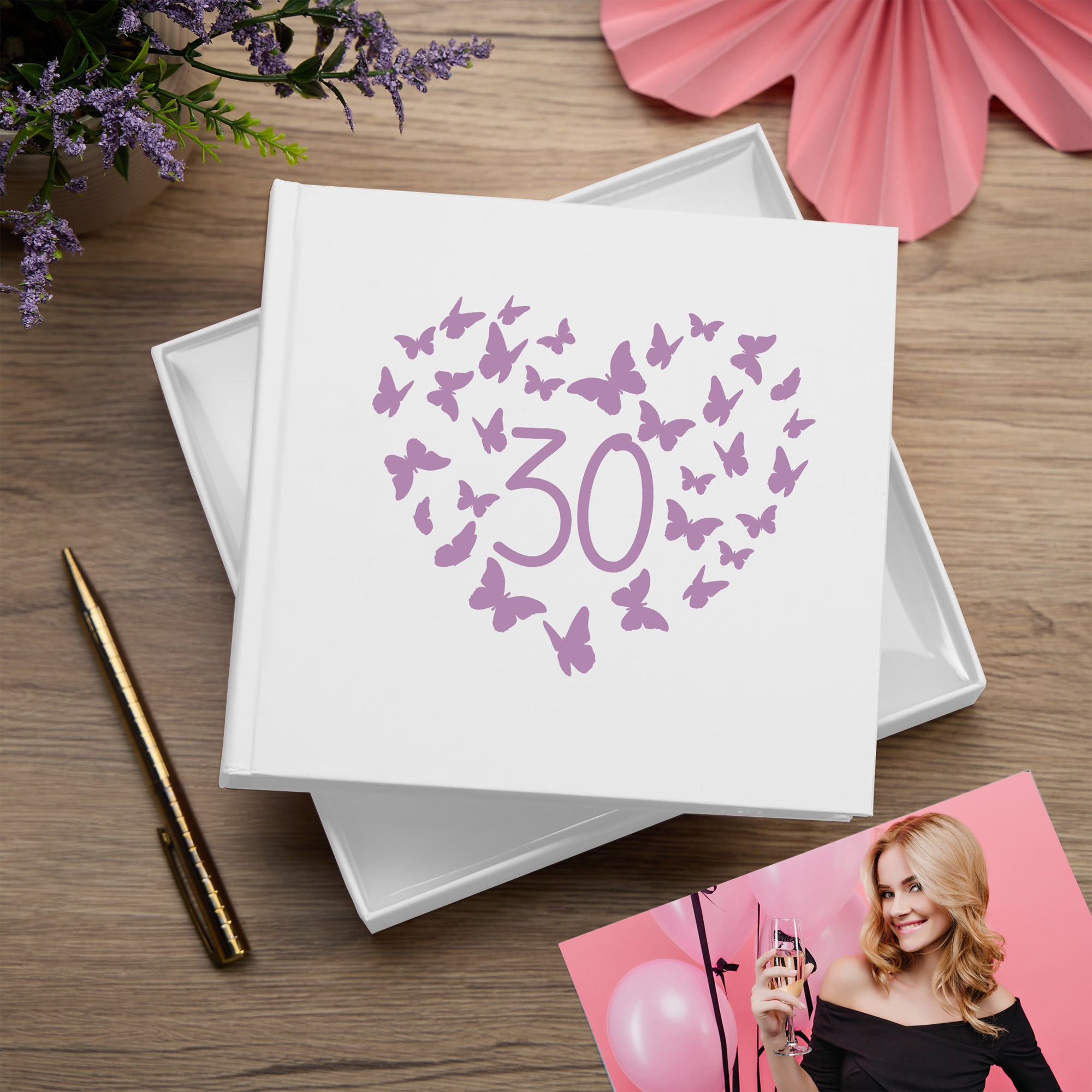 30th Birthday White Photo Album Gift With Butterflies 50 x 6x4 Photos Pack of 5 Wholesale Trade photo album ukgiftstoreonline