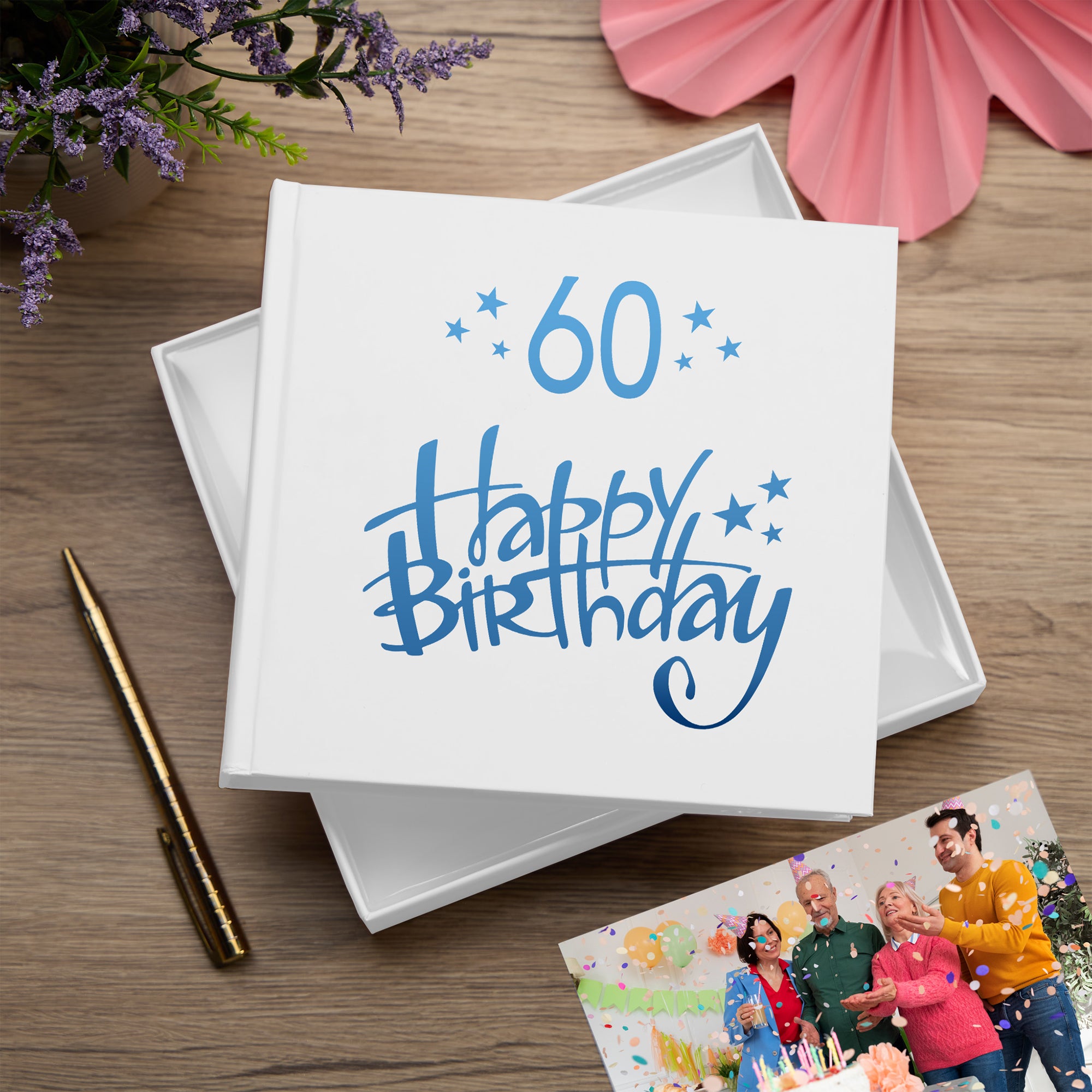 60th Birthday White Photo Album Gift For Him Or Her 50 x 6x4 Photos Pack of 5 Wholesale Trade photo album ukgiftstoreonline