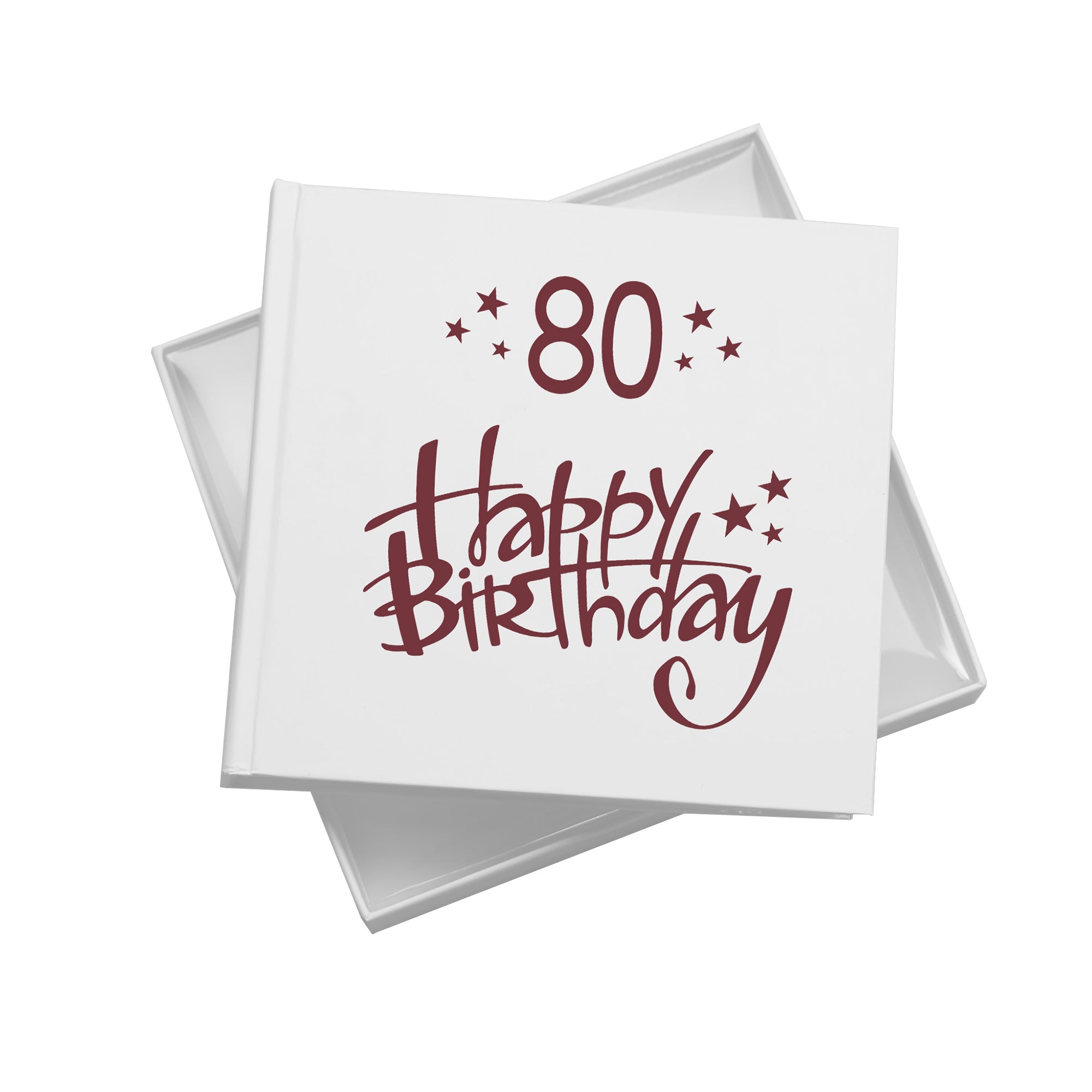80th Birthday White Photo Album Gift For Him Or Her 50 x 6x4 Photos Pack of 5 Wholesale Trade photo album ukgiftstoreonline