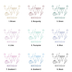 18th Birthday White Photo Album Gift For Her Or Him With Present Design