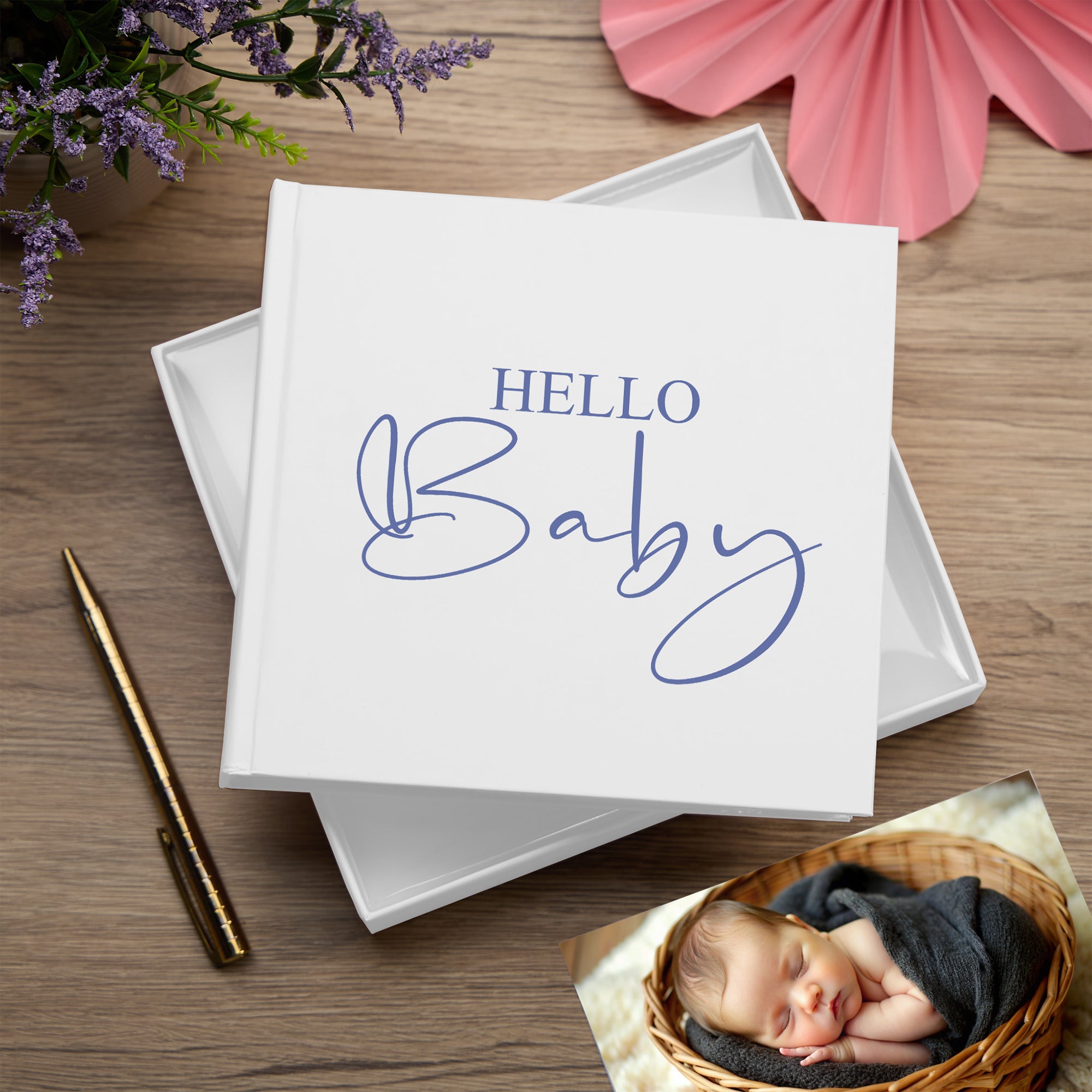 Hello Baby Photo Album For 50 x 6 by 4 Photos In White Pack of 5 Wholesale Trade photo album ukgiftstoreonline