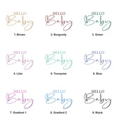 Hello Baby Gift Photo Album With Sleeves 100 x 6x4 Capacity