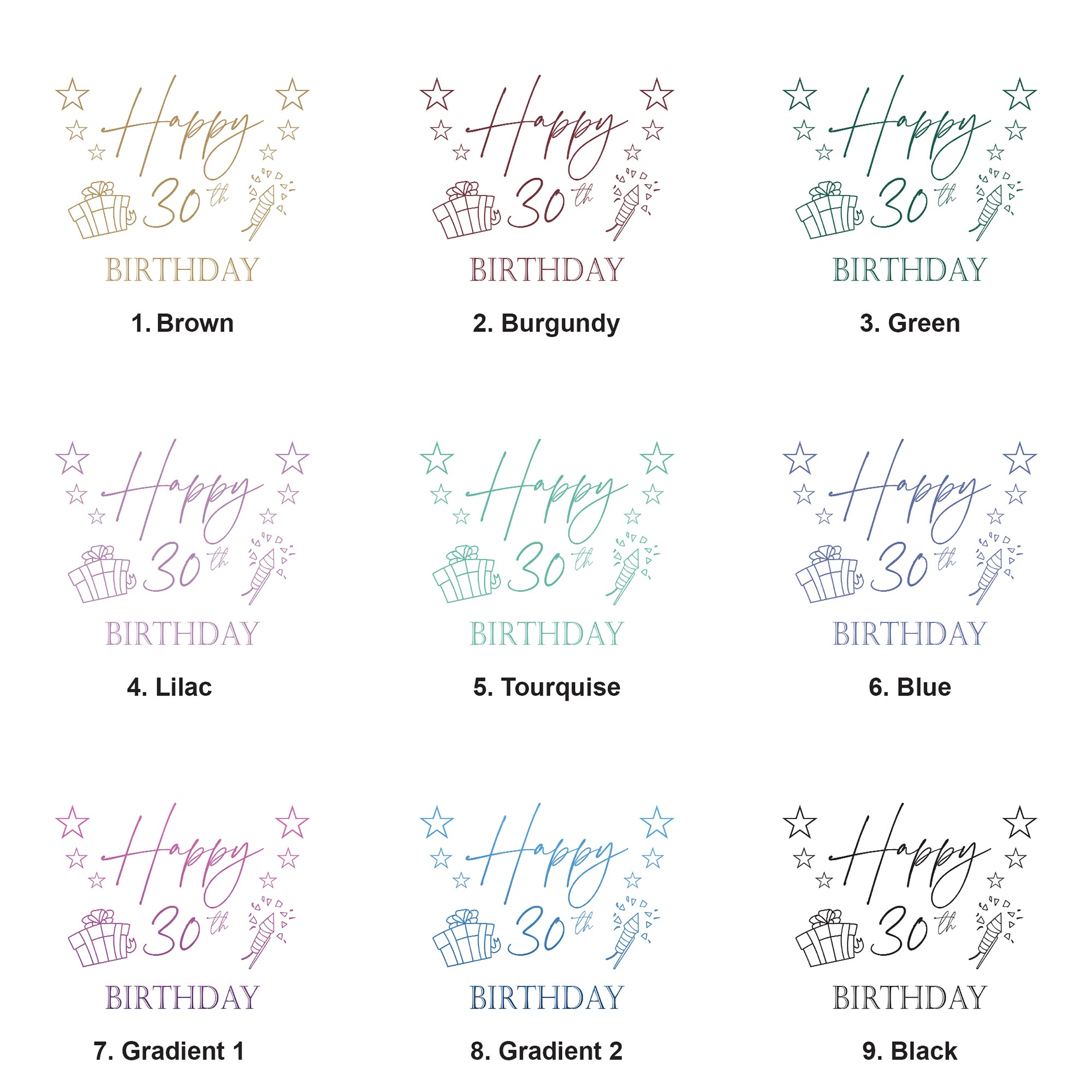 30th Birthday White Photo Album Gift For Her Or Him With Present Design Pack of 5 Wholesale Trade photo album ukgiftstoreonline