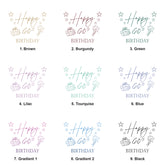 60th Birthday White Photo Album Gift For Her Or Him With Present Design