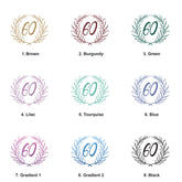 60th Birthday White Photo Album Gift For Her Or Him With Laurel Wreath