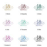 18th Birthday White Photo Album Gift For Her Or Him With Star Design