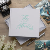 Our Adventures Book Travel White Photo Album Gift For 50 x 6 by 4 Photos
