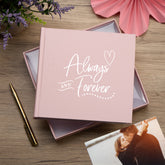 Always and Forever Love Wedding or Anniversary Pink Photo Picture Album 50 x 6"x4"