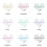 Daddy Photo Album Gift With Word Heart For 100 x 6x4 Photos With Sleeves Photo Album ukgiftstoreonline