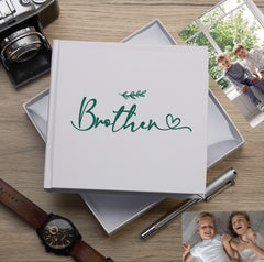 Brother White Photo Album With Leaf Design For 50 x 6 by 4 Photos