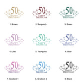 Large Book Bound 50th Birthday Gift For Her Or Him With Star Design Photo Album