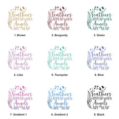 Feathers Appear White Memorial Remembrance Photo Album For 50 x 6 by 4 Photos