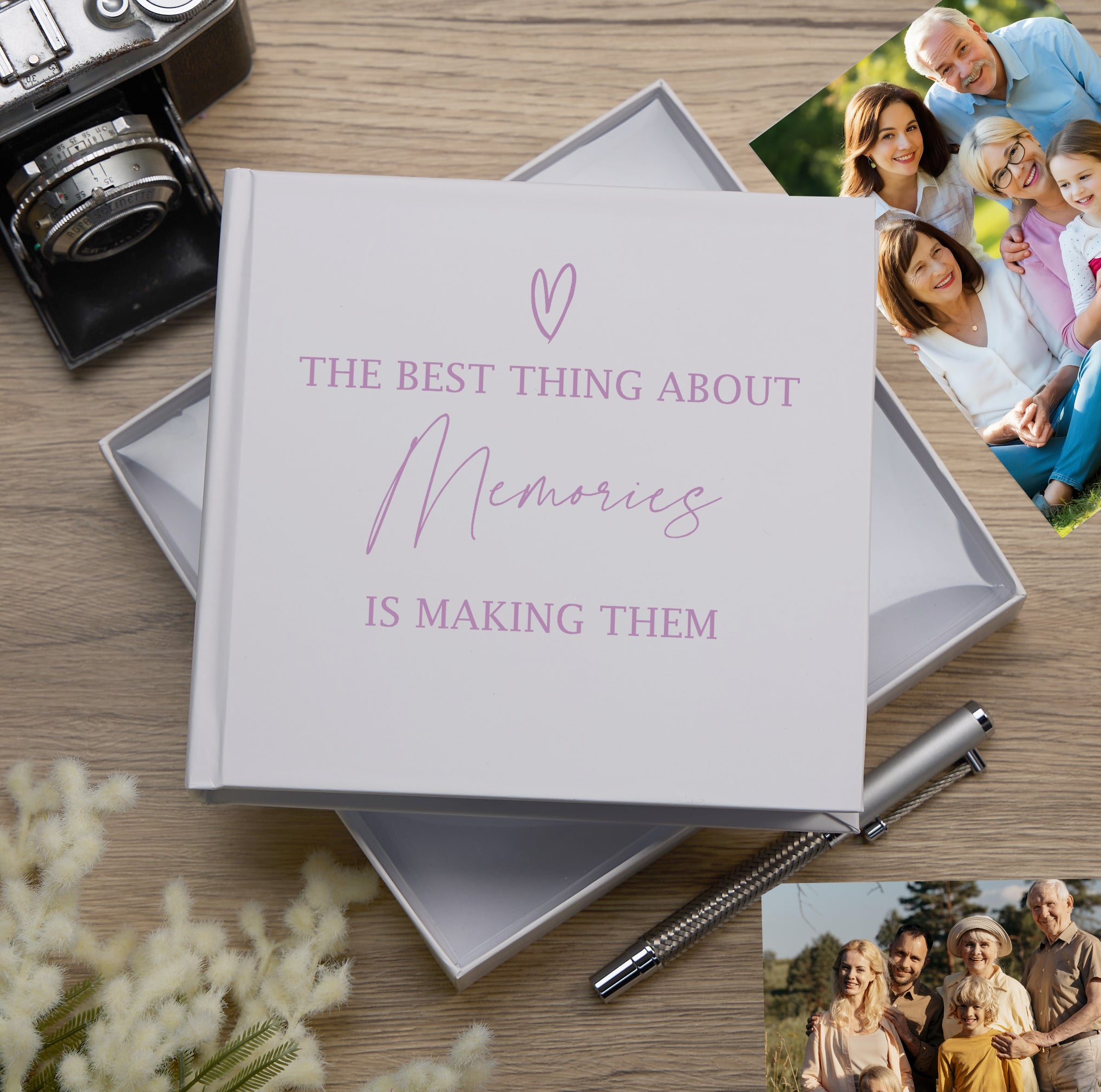 Memories White Photo Album Gift For 50 x 6"x4" Photos Memories Photo Album ukgiftstoreonline