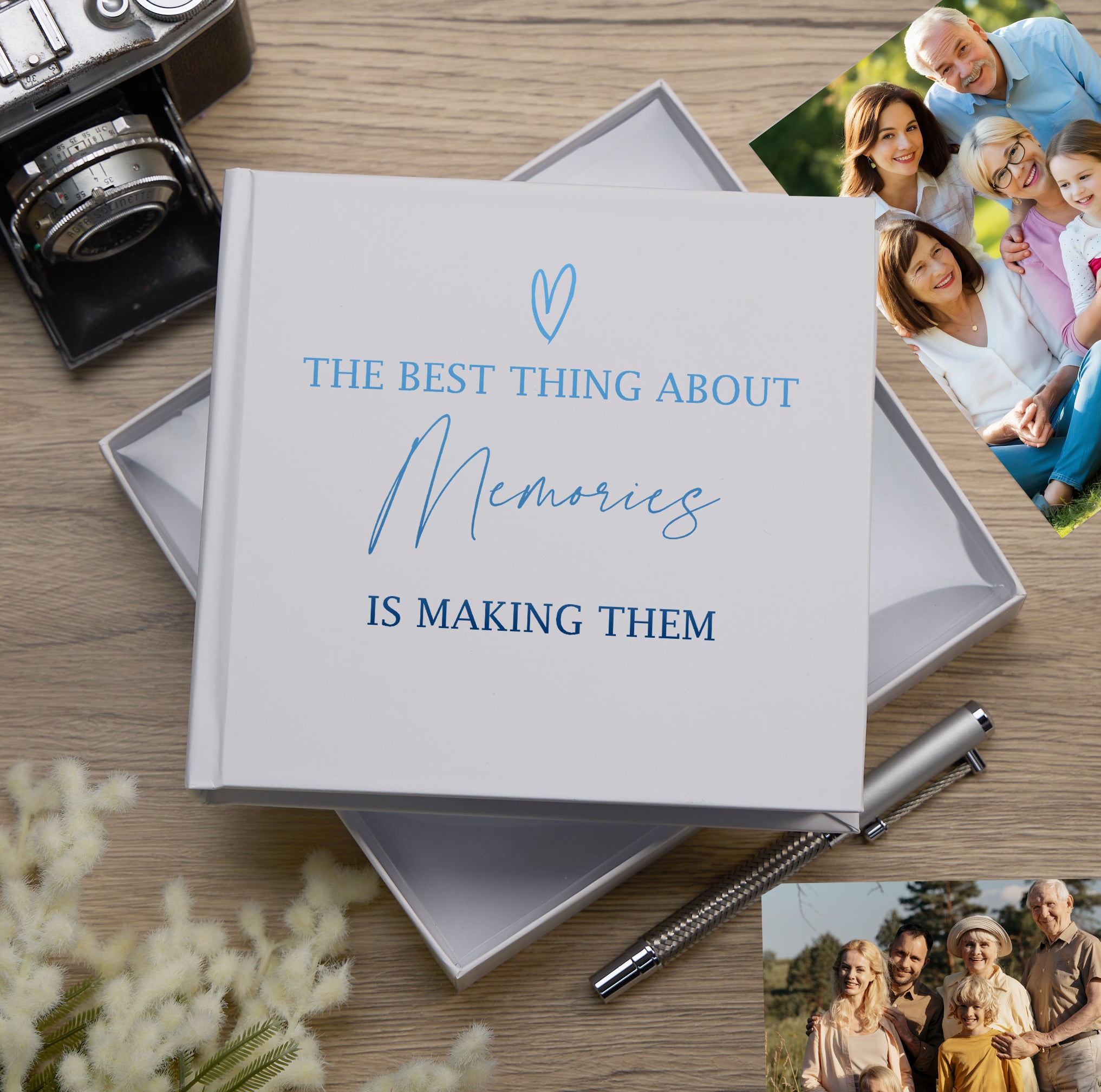 Memories White Photo Album Gift For 50 x 6"x4" Photos Memories Photo Album ukgiftstoreonline