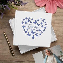 Granny with love White Photo Album Gift With Butterflies 50 x 6" x 4" Photos