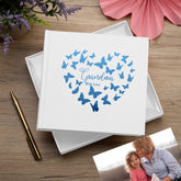 Grandma with love White Photo Album Gift With Butterflies 50 x 6" x 4" Photos