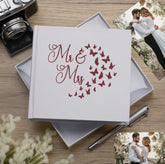 Mr and Mrs Wedding Day Butterfly White Photo Album Gift For 50 x 6 by 4 Photos