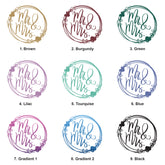 Large Book Bound Mr and Mrs In Circle Gift Wedding Day Photo Album