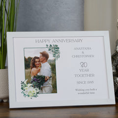 Personalised 30th Anniversary Photo Frame Wedding Day Memory Gift Custom Photo Keepsake