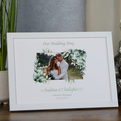 Personalised Our Wedding Day Memory Photo Frame Gift Custom Photo Keepsake Present