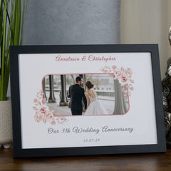 Personalised Our 5th Wedding Anniversary Photo Frame Gift Anniversary Keepsake