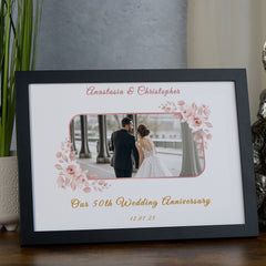 Personalised Our 50th Wedding Anniversary Photo Frame Gift Anniversary Keepsake