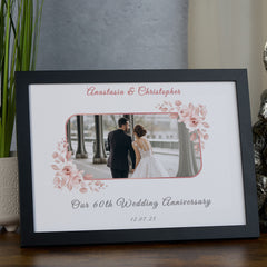 Personalised Our 60th Wedding Anniversary Photo Frame Gift Anniversary Keepsake