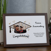 Personalised Graduation Day Photo Frame Custom Photo Keepsake Star Design