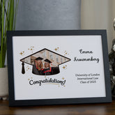Personalised Graduation Day Photo Frame Custom Photo Keepsake Star Design