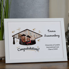 Personalised Graduation Day Photo Frame Custom Photo Keepsake Star Design