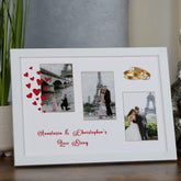 Custom Love Story Photo Frame, A4 Framed Print and Printed Photos Personalised Couple Memory Keepsake