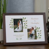 Personalised Elegant Wedding Day Photo Frame Custom Photo Keepsake