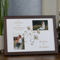 Personalised Wedding Photo Frame Custom Photo Wedding Day Memory Keepsake
