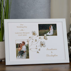Personalised Wedding Photo Frame Custom Photo Wedding Day Memory Keepsake