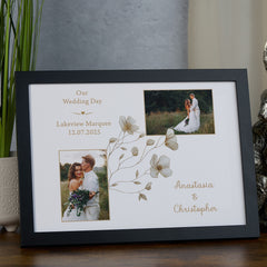 Personalised Wedding Photo Frame Custom Photo Wedding Day Memory Keepsake