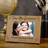 Personalised Bridesmaid Wooden Photo Frame Wedding Gift wedding photo frame ukgiftstoreonline
