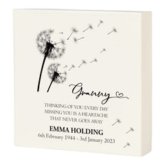 Personalised Granny Graveside Remembrance Plaque Ornament Outdoor Or Indoor