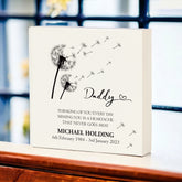 Personalised Daddy Graveside Remembrance Plaque Ornament Outdoor Or Indoor