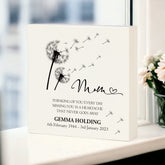 Personalised Mum Graveside Remembrance Plaque Ornament Outdoor Or Indoor