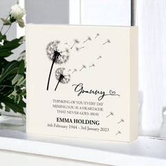 Personalised Granny Graveside Remembrance Plaque Ornament Outdoor Or Indoor