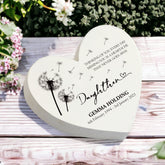 Personalised Daughter Graveside Heart Remembrance Plaque Memorial Ornament