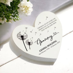Personalised Granny Graveside Heart Remembrance Plaque Ornament
