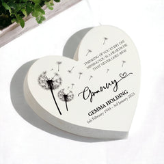 Personalised Granny Graveside Heart Remembrance Plaque Ornament