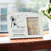 Personalised Granny Memorial Remembrance Photo Frame With Dandelions
