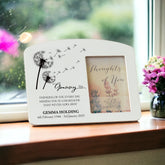 Personalised Granny Memorial Remembrance Photo Frame With Dandelions