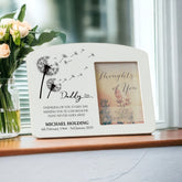 Personalised Daddy Memorial Remembrance Photo Frame With Dandelions